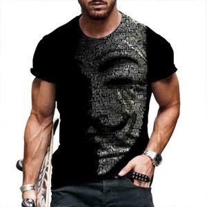 New Men T-Shirt Streetwear Black Graphic Short Sleeve Casual Vintage Soft Tee